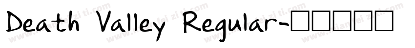 Death Valley Regular字体转换